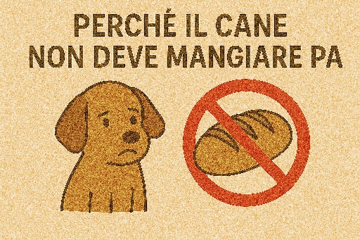 Perché il cane non deve mangiare pane: rischi nutrizionali e alternative sane